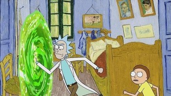 Kartun Rick and Morty. Foto: instagram.com/hayatininevreni