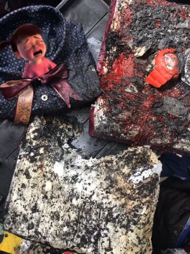 Seserahan pernikahan Hasmi hangus terbakar