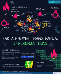 Data Proyek Trans Papua Tempat Penembakan 31 Pekerja