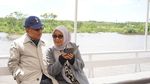Potret Kemesraan JK dan Istri Menyusuri Sungai Rio Sarmiento