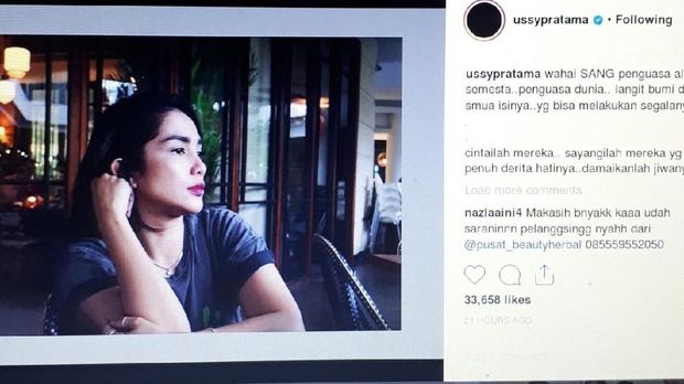 Usai Anak-anaknya Dinyinyirin, Ussy Posting Ini
