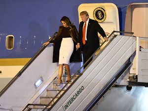 Donald Trump Kunjungi Militer AS di Irak
