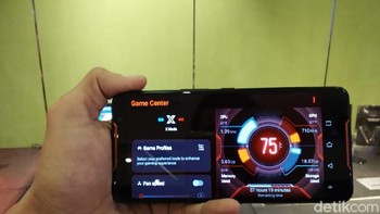 Penampilan Game Center saat ROG Phone sedang dalam Mode X. Foto: detikINET/Muhamad Imron Rosyadi