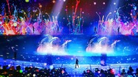 Di Hakkejima Sea Paradise, bakal ada penampilan lumba-lumba dengan dekorasi gemerlap lampu cantik khas Natal (Kanagawa Tourism)