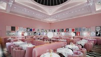 Mampir ke Sketch, London dijamin gemas dengan interior serba pink-nya. Jessica Alba, Taylor Swift dan Elton John pernah mampir bersantap di sini. Foto: Elite Traveler