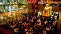Buddha Bar di Dubai sudah disambangi Will Smith, David Beckham, hingga Kareena Kapoor. Resto ini sajikan makanan Jepang, Thailand dan China. Menu andalannya aneka sushi roll enak! Foto: Buddha Bar Dubai