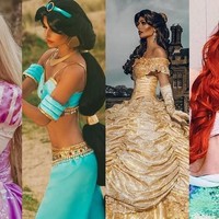 Sian Teesdale hidup seperti putri Disney. Hampir setiap hari ia berdandan seperti Putri Belle di Beauty & The Beast hingga Putri Jasmine yang merupakan tokoh animasi Aladdin.  Foto: dok. Instagram (@disney_princess_sian)