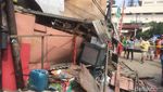 Foto: Crane Roboh di Kemayoran Timpa Rumah, Bikin 3 Orang Luka