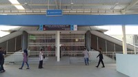 Terdapat juga pintu akses langsung dari Stasiun Tanah Abang lama menuju skybridge. Namun, pintu akses belum dibuka. (Foto: Lisye Sri Rahayu/detikcom)