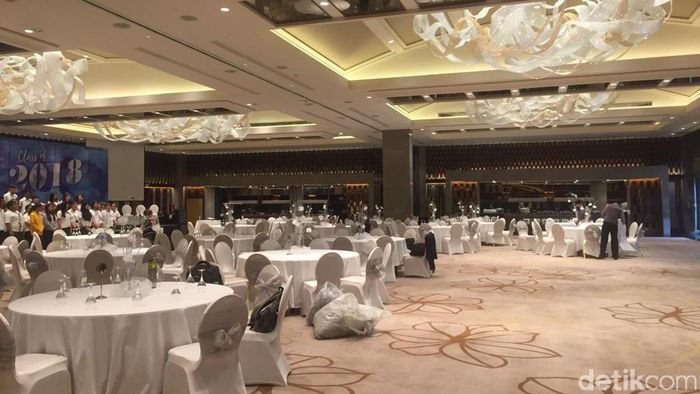 Tempat pernikahan Lindswell Kwok dan Achamd Hulaefi (Mercy Raya/detikSport) Tempat pernikahan Lindswell Kwok dan Achamd Hulaefi (Mercy Raya/detikSport)