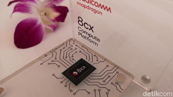 Disebutkan bahwa Snapdragon 8cx ini akan menjadi chip 7nm pertama di dunia untuk platform PC. Foto: Agus Tri Haryanto/detikINET