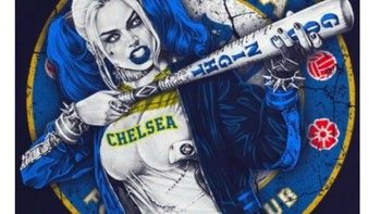 Chelsea digambarkan garang seperti karakter Harley Quinn. Foto: Twitter