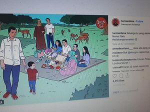 Potret Lengkap Keluarga Jokowi ala Hari Prast