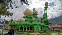 Kondisi Masjid Al Iqro di Palu, Sulawesi Tengah. Masjid ini akan dibangun kembali oleh CT Corp bersama CT ARSA Foundation. (Elvan Dany Sutrisno/detikcom)