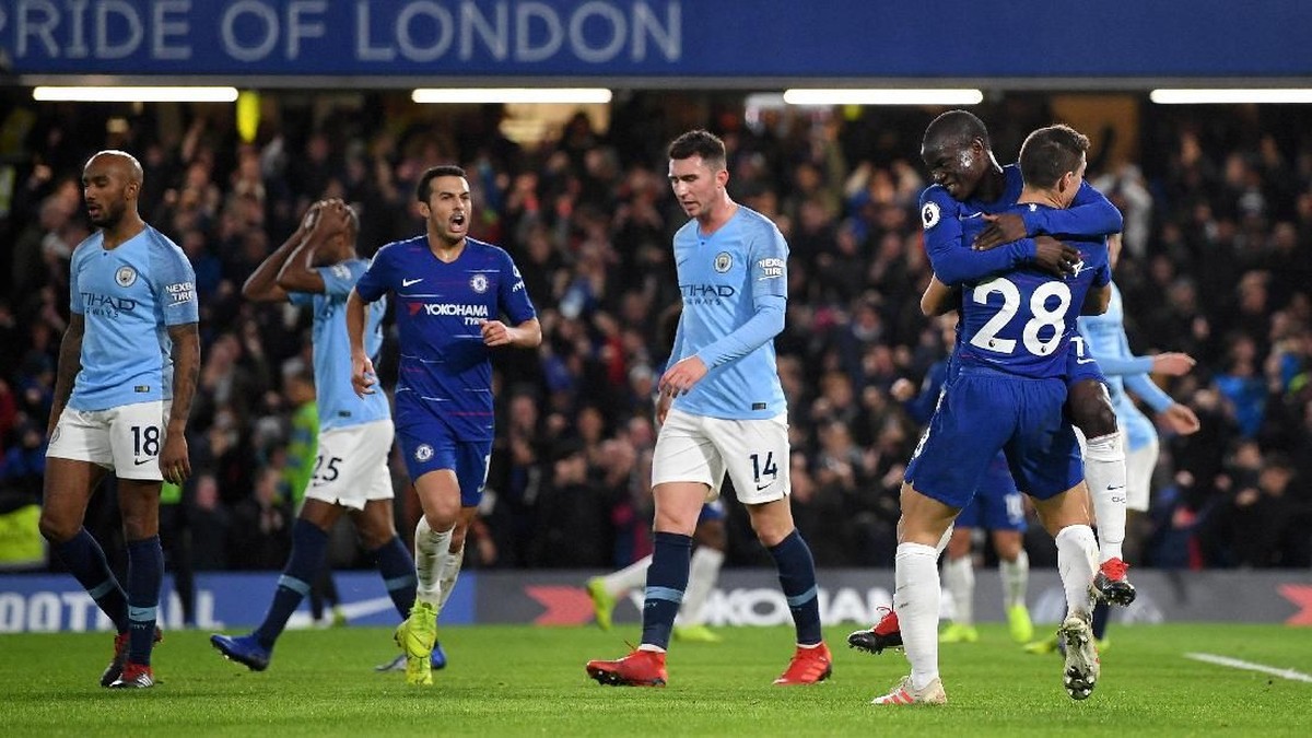 Chelsea saat mengalahkan Man City di Stamford Bridge (Shaun Botterill/Getty Images)