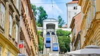 Zagreb Funicular, Kroasia, beroperasi sejak 1890, menghubungkan warga Zagreb bagian atas dan bawah. Foto: europeanbestdestinations.com