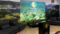 Indonesia juga mendapat tempat untuk membuka paviliun di acara tersebut. Saat tim detikFinance yang ikut bersama Menteri Susi menyambangi lokasi tersebut kondisinya kosong melompong.