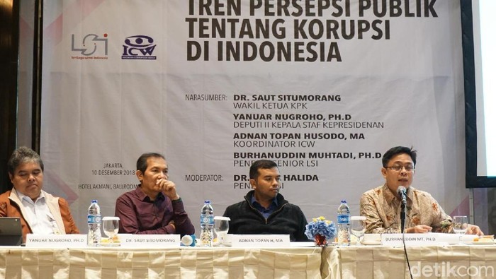 Survei LSI: Masih Banyak Masyarakat Wajarkan Gratifikasi