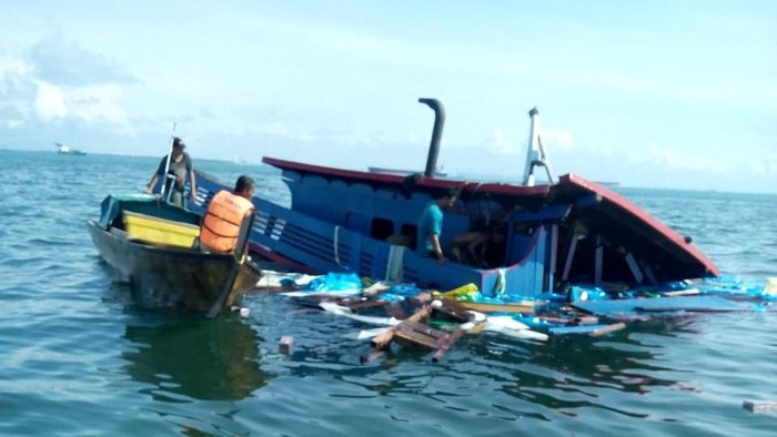 Kapal tabrakan di Perairan Kepri/Dok istimewa