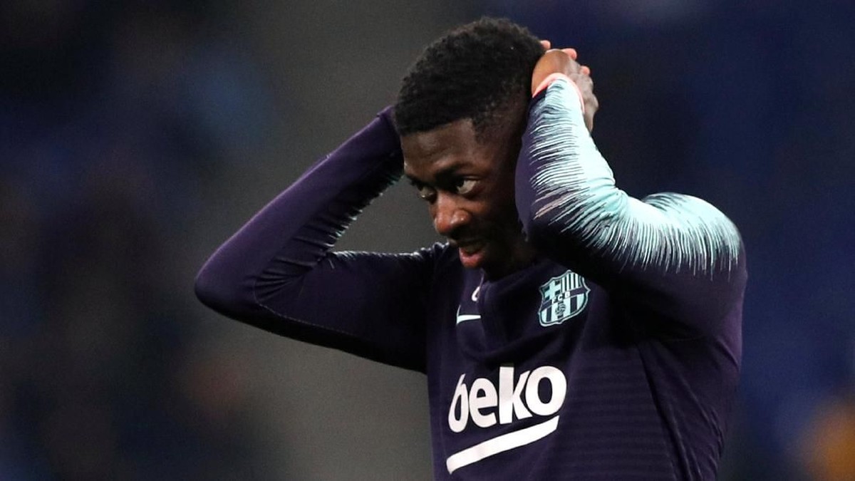 Ousmane Dembele lagi-lagi bermasalah dengan kedisiplinan (Foto: Albert Gea/Reuters)