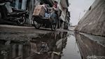 Duh,... Tanggul Muara Baru di Jakarta Utara Bocor