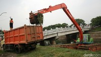 Sampah ini diangkut dengan truk ke tempat pembuangan akhir.