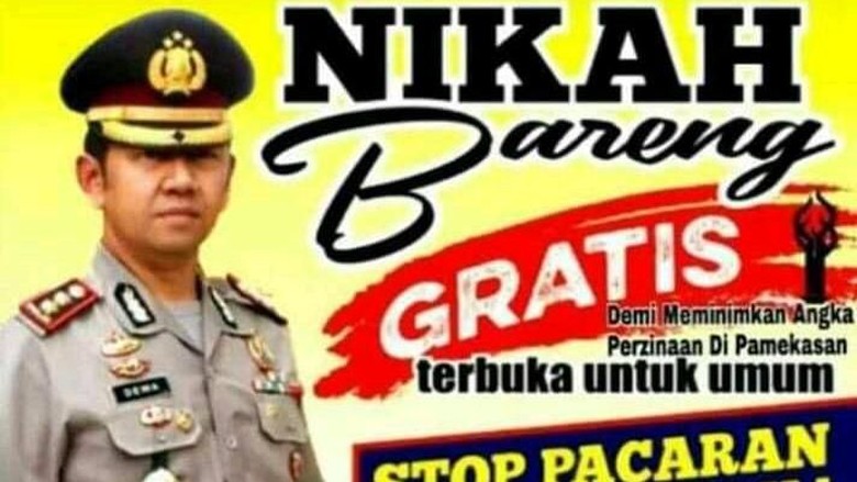 Foto Kapolres Nganjuk Dicatut untuk Poster Hoax Nikah Bareng Foto Kapolres Nganjuk Dicatut untuk Poster Hoax Nikah Bareng