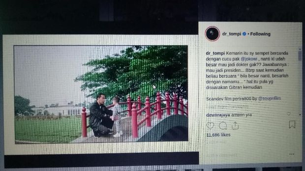 Ada Pesan Presiden Jokowi di Balik Canda Tompi dengan Jan Ethes