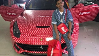 Pada hari ulang tahunnya, orang tuanya tak segan membelikan mobil mewah. Foto: Instagram