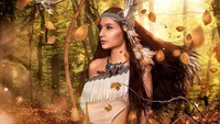 Cantiknya Marissa Nasution yang menjadi sosok Pocahontas. Dok. Instagram/fdphotography90