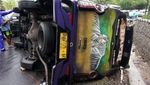 Penampakan Mobil yang Terlibat Tabrakan Maut di Garut
