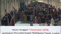 Jam buka resmi Skybridge itu rencananya akan mengikuti jadwal operasional KRL yang melintasi Tanah Abang.