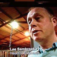 Ternyata ada manusia yang berprofesi sebagai ketua gajah. Pria ini tampaknya bekerja dalam sebuah sirkus. Foto: istimewa