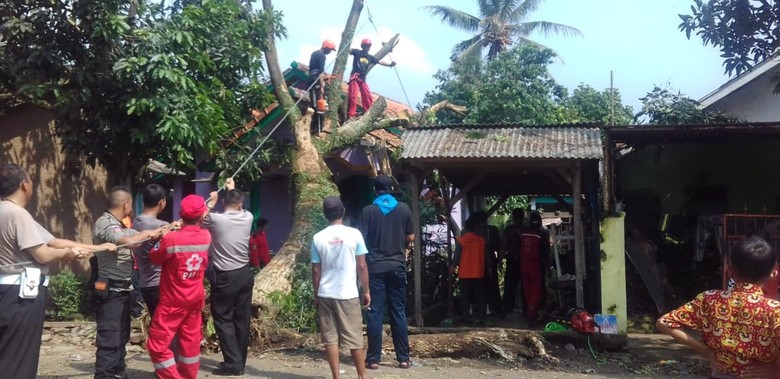 Puluhan Rumah Rusak Akibat Puting Beliung di Cianjur Puluhan Rumah Rusak Akibat Puting Beliung di Cianjur