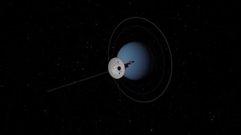 Tak ketinggalan, Uranus juga disambanginya. Foto: NASA