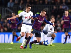 Tottenham sebenarnya diharuskan untuk menang untuk mengamankan diri di posisi kedua. Tapi, hasil imbang tersebut cukup karena Inter Milan diimbangi PSV Eindhoven dengan skor 1-1. Alex Caparros/Getty Images.
