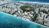 Desain ini memenangkan kompetisi untuk desain Zona Pembangunan Ekonomi dan Bandara Maladewa. Istimewa/CAA Architecs/Inhabitat.