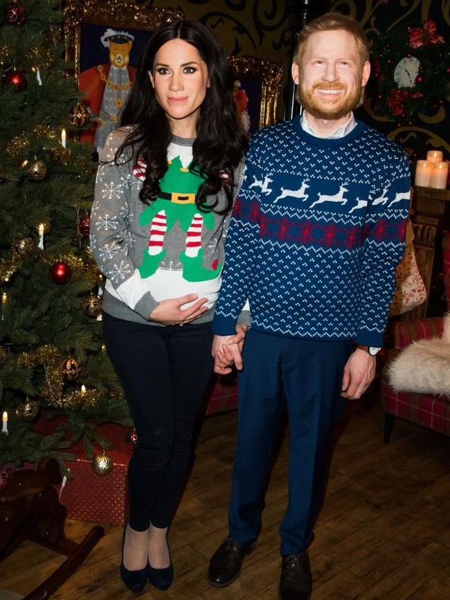 Anehnya lagi, tinggi Pangeran Harry berbeda dari aslinya. Pada patung lilin hidup terbaru ini, Pangeran Harry lebih pendek bahkan tingginya dibuat sama dengan Meghan Markle. Foto: Getty Images