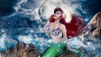 Ariel Tatum tampil bak princess Disney. Baru-baru ini ia melakukan sesi foto menjadi Ariel Putri Duyung. Foto: Dok. Instagram/fdphotography90