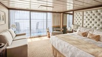 Kabin terbaik diraih Princess Cruises. Ini adalah kabin mini suite di Pacific Princess (Princess Cruises/CNN Travel) 