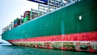 Seperti apa kehidupan di atas kapal kontainer, beberapa di antaranya memiliki kolam renang. Sebagian besar kapal besar ini dibuat oleh China, Korea Selatan, dan Denmark (Brad Lendon/CNN Travel)
