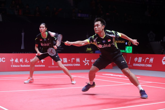 Hafiz/Gloria menangi laga pertama BWF World Tour Finals, Rabu (12/12/2018).