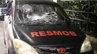 Mobil Resmob juga tak lepas dari amukan massa (Foto: Dok. Istimewa)