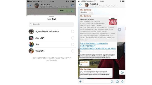 Whatsapp Sediakan Tombol Group Call untuk iOS