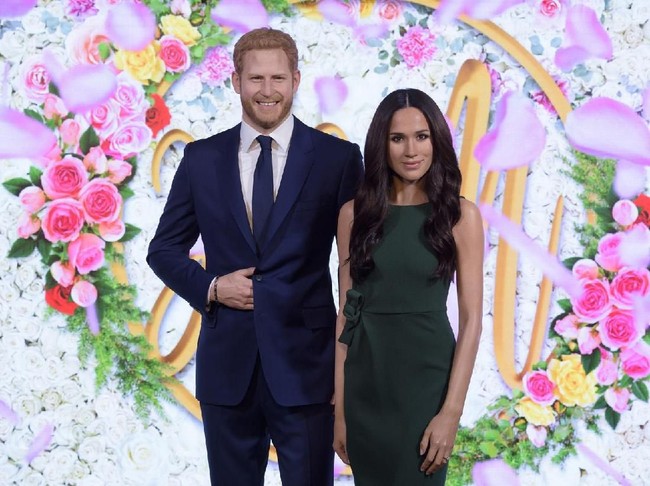 Patung lilin permanen Meghan Markle dan Pangeran Harry sudah dipajang di museum Madame Tussauds di London, Inggris.  Foto: dok. Madame Tussauds
