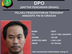 Depi Buron Pengeroyok Anggota TNI di Ciracas Ditangkap Polisi