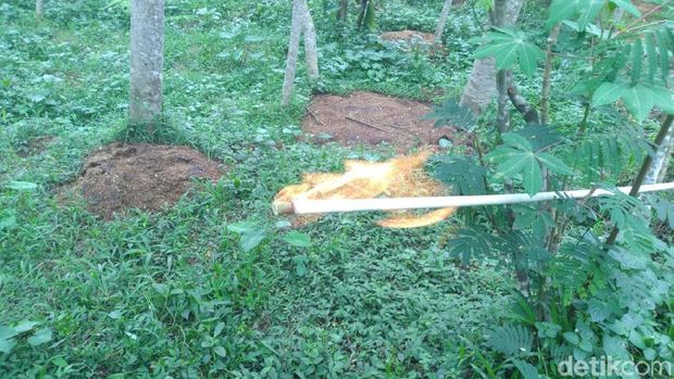 Semburan Gas Alam di Banjarnegara Ini 'Ditelantarkan' Begitu Saja