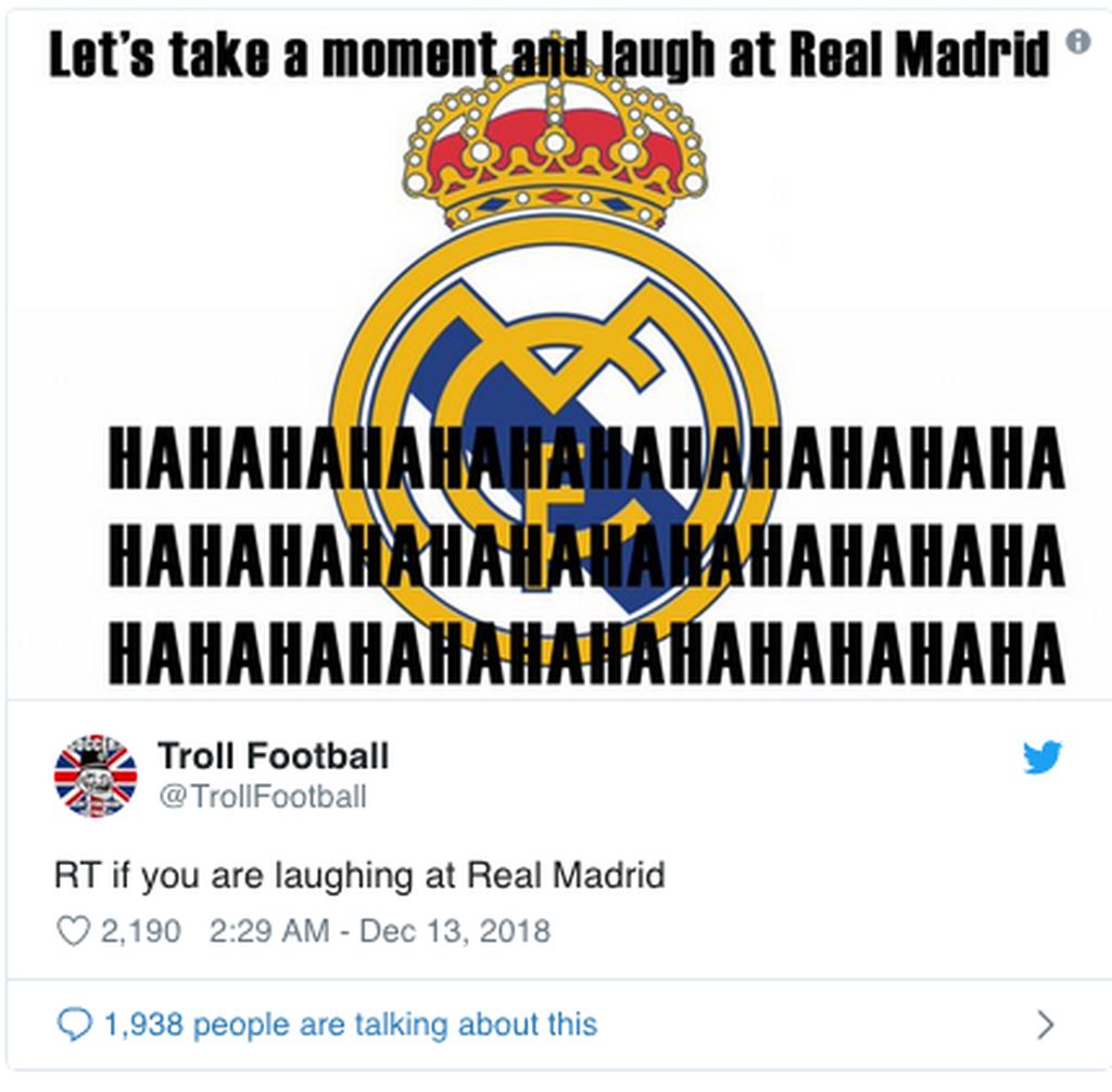 Real Madrid Luluh Lantak di Bernabeu Meme pun Menyerbu