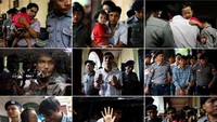 Hal serupa juga terjadi pada Kyaw Soe Oo, wartawan Myanmar itu turut ditahan otoritas setempat saat sedang bertugas mengumpulkan buktu tentang eksekusi yang dilakukan oleh tentara terhadap 10 warga desa Inn Din di bagian utara negara bagian Rakhine yang mayoritas warganya Muslim. Saat melakukan penyelidikan itu, kedua wartawan ditawari dokumen oleh dua petugas polisi. Tetapi mereka langsung ditangkap setelah mereka mendapatkan dokumen-dokumen tersebut. Ann Wang/Reuters.