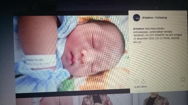 Dirly 'Idol' Kenalkan Bayi Laki-lakinya, Imanuel Elliot Sompie